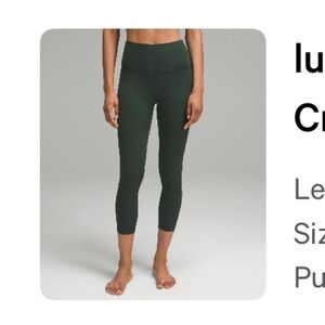 Lululemon Lagacy Green Align Leggings 23”